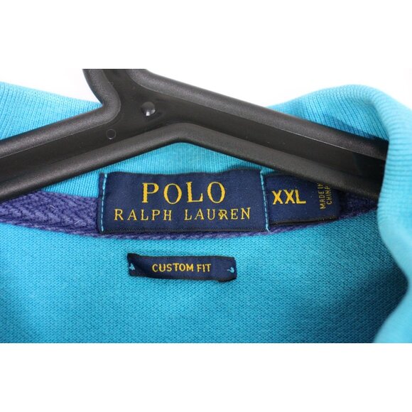 Polo Ralph Lauren Mens 2XL Embroidered Big Pony Crest Spell Out Polo Shirt M1068 - Picture 4 of 8